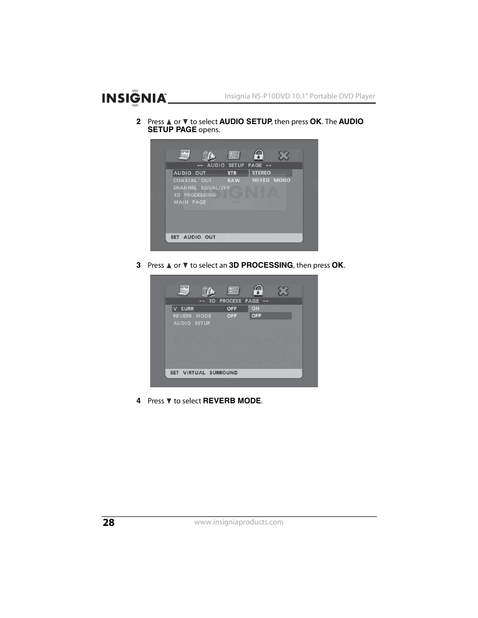 Insignia NS-P10DVD User Manual | Page 28 / 44