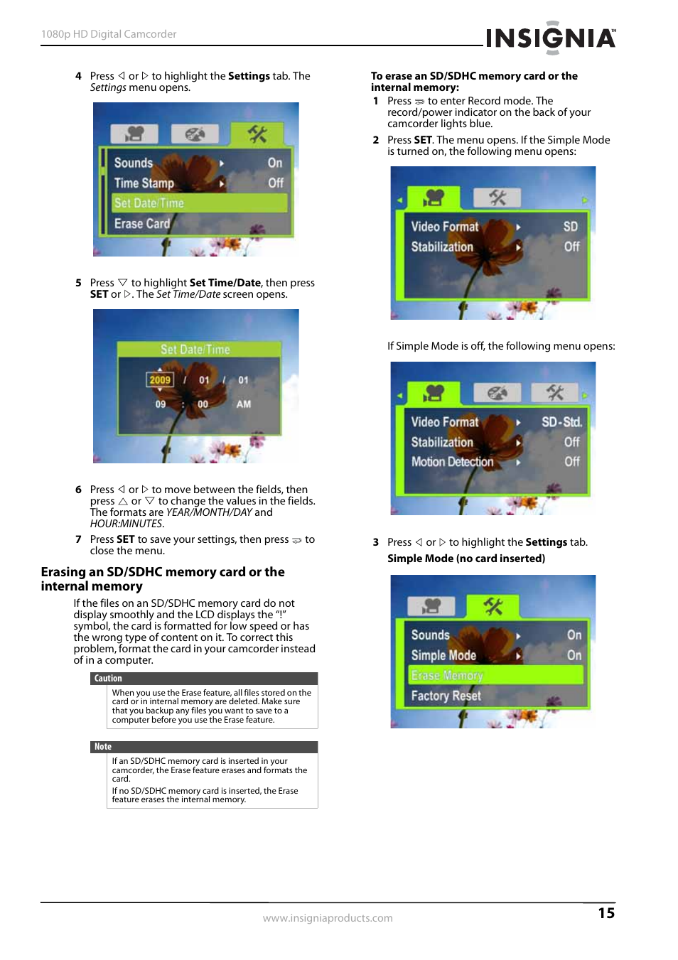 Insignia 1080p HD Digital NS-DV1080P User Manual | Page 19 / 28