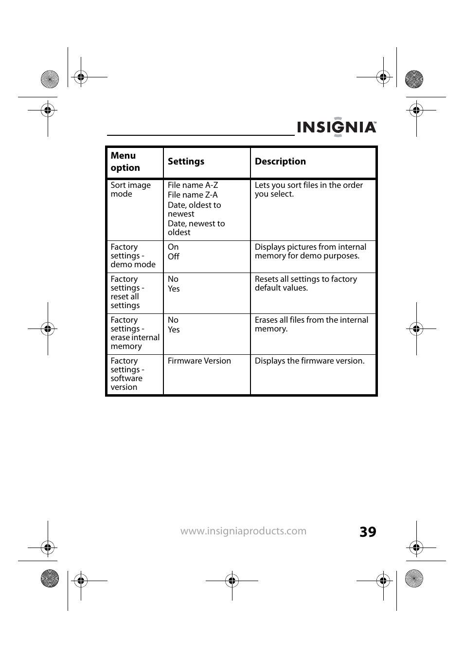Insignia NS-DPF8TR User Manual | Page 39 / 52