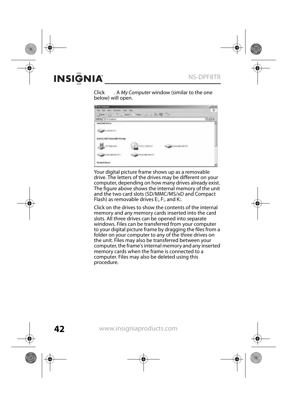 Insignia NS-DPF8TR User Manual | Page 42 / 52