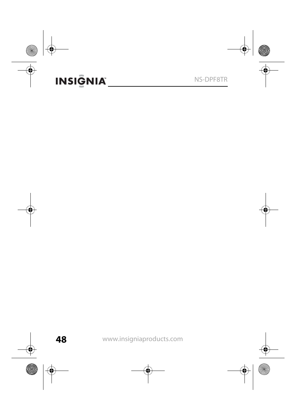 Insignia NS-DPF8TR User Manual | Page 48 / 52