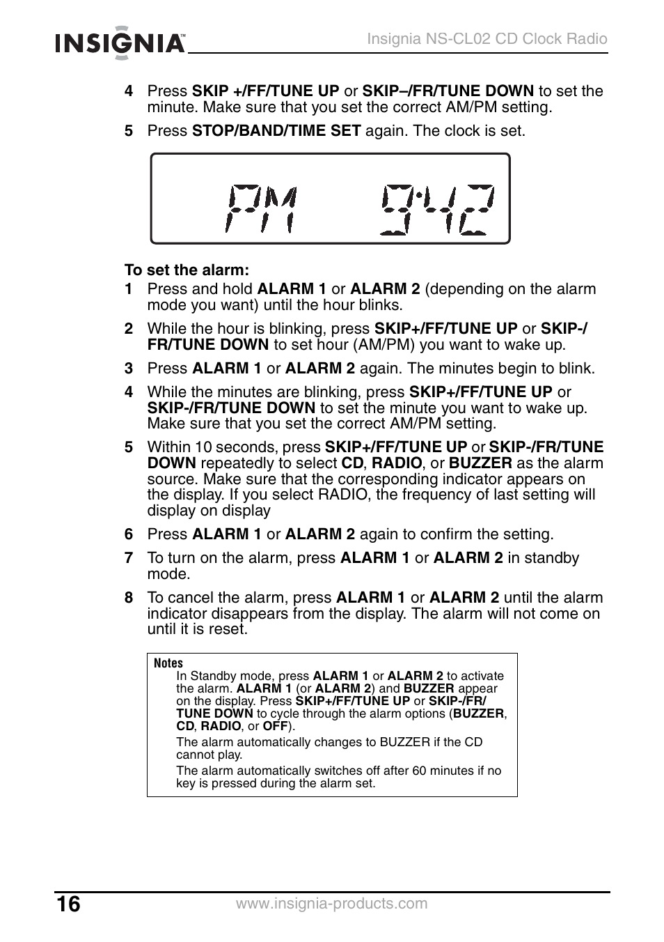 Insignia NS-CL02 User Manual | Page 16 / 24