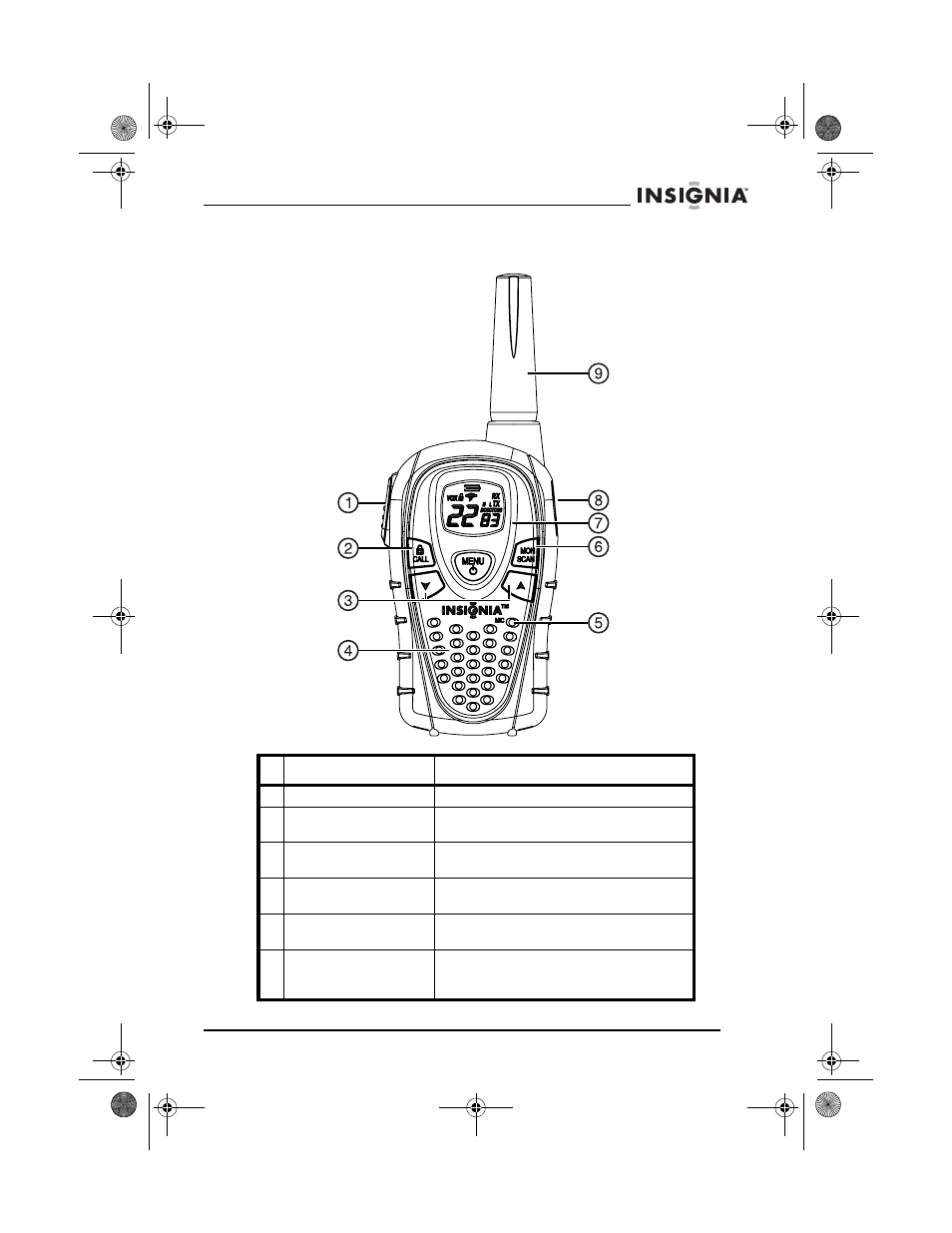 Controls and buttons | Insignia NS-F1112 User Manual | Page 5 / 48