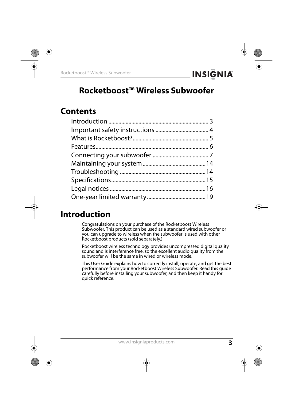 Insignia NS-RSW211 User Manual | Page 3 / 21