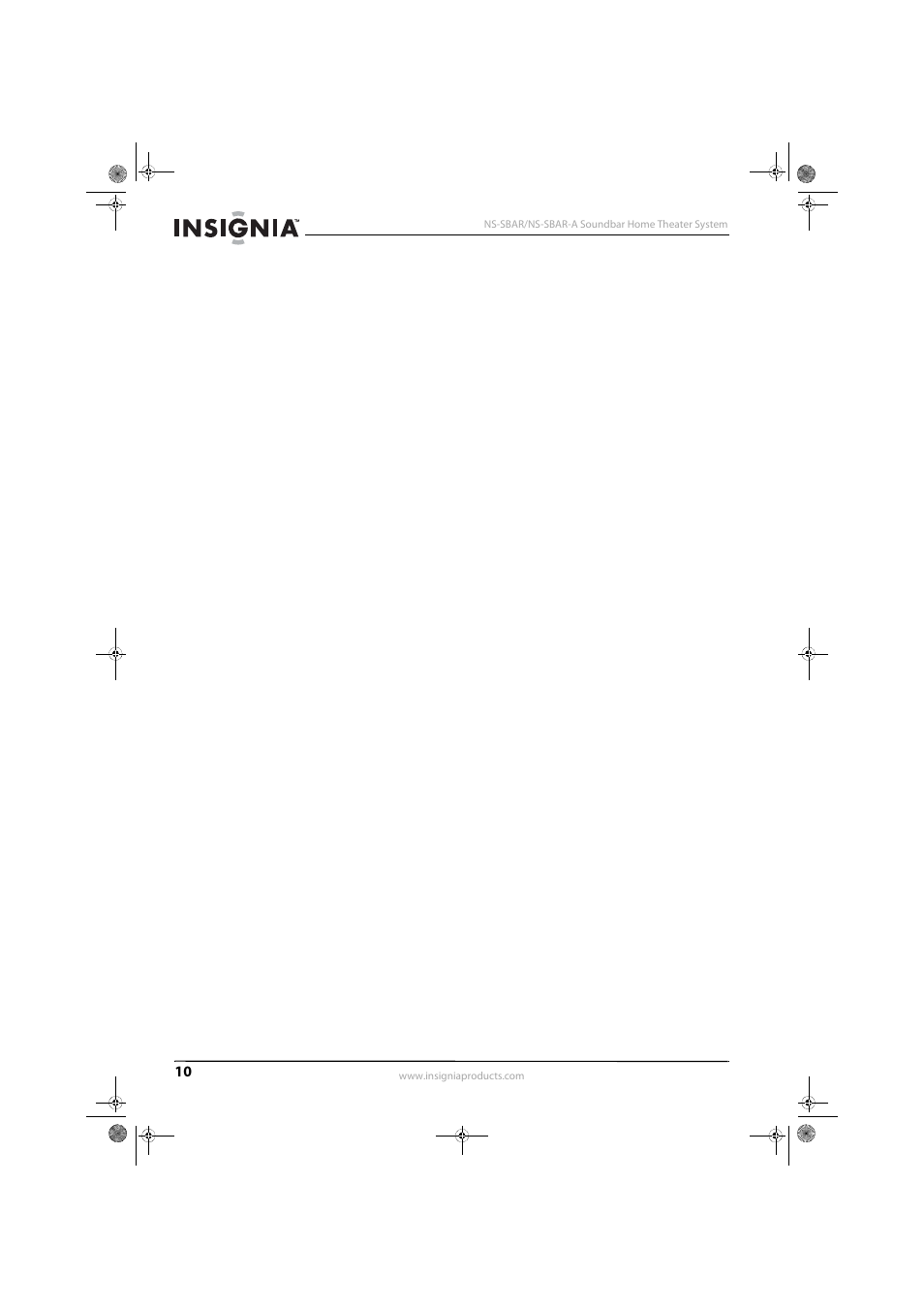 Insignia NS-SBAR User Manual | Page 12 / 14