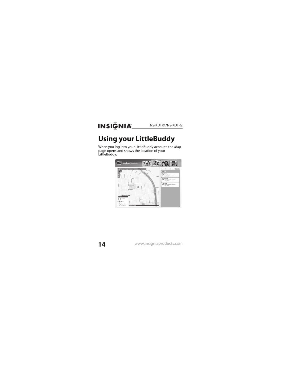 Using your littlebuddy | Insignia NS-KDTR2 User Manual | Page 14 / 36