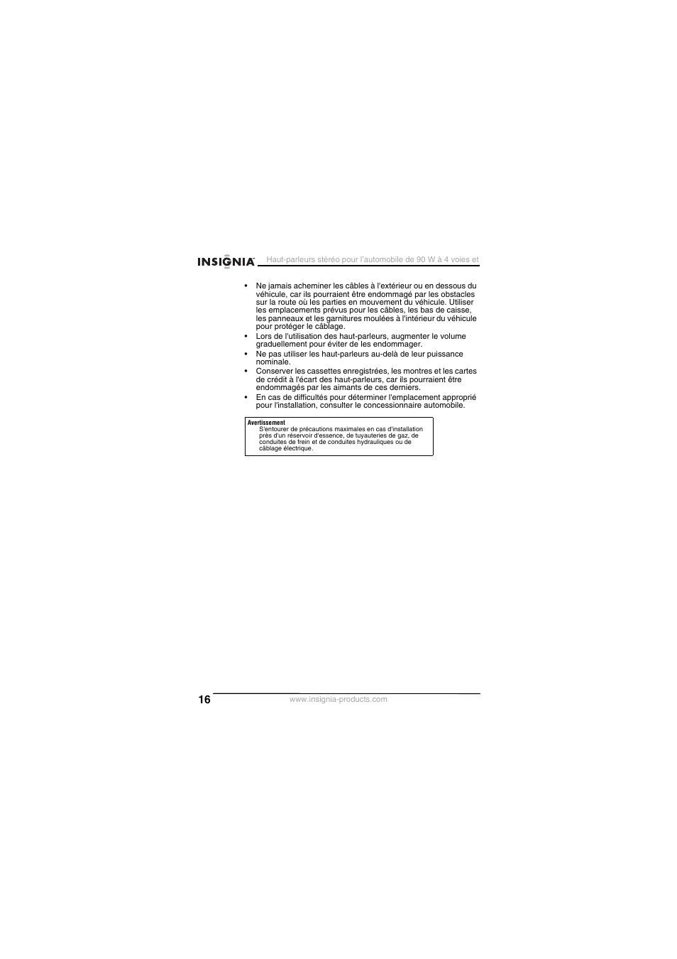 Insignia NS-S6900 User Manual | Page 16 / 40