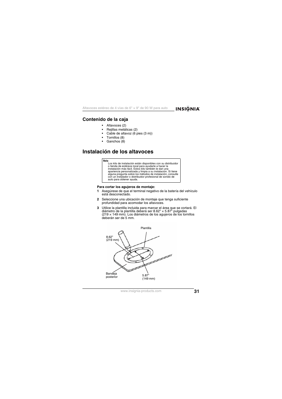 Insignia NS-S6900 User Manual | Page 31 / 40