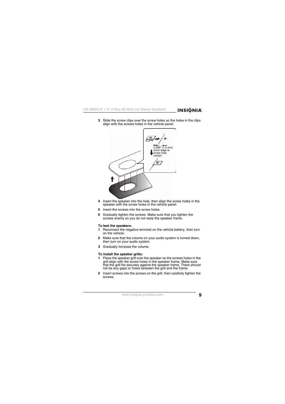 Insignia NS-S6900 User Manual | Page 9 / 40