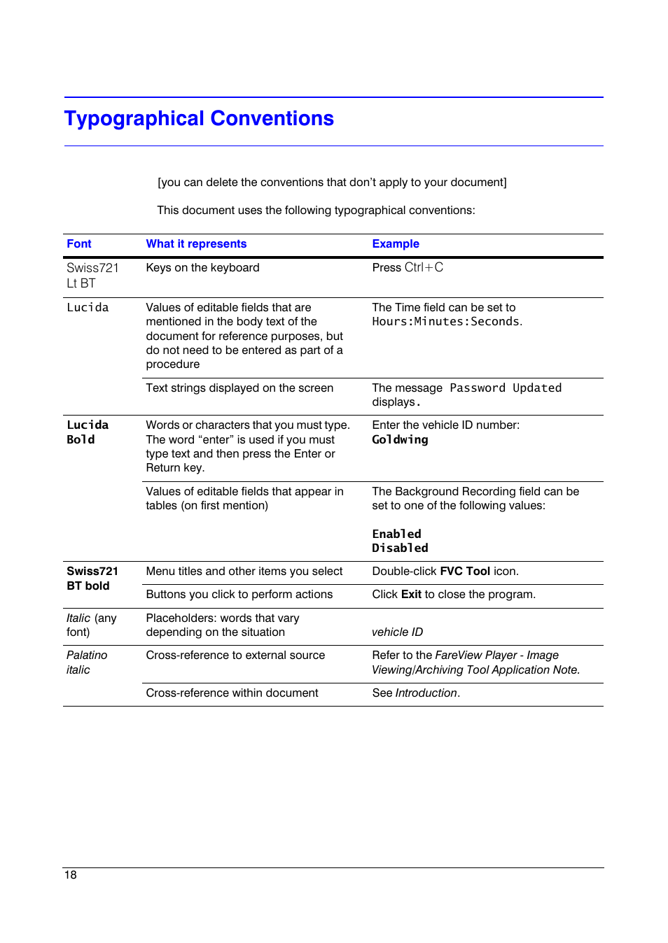 Typographical conventions | Insignia HRSD16 User Manual | Page 18 / 160