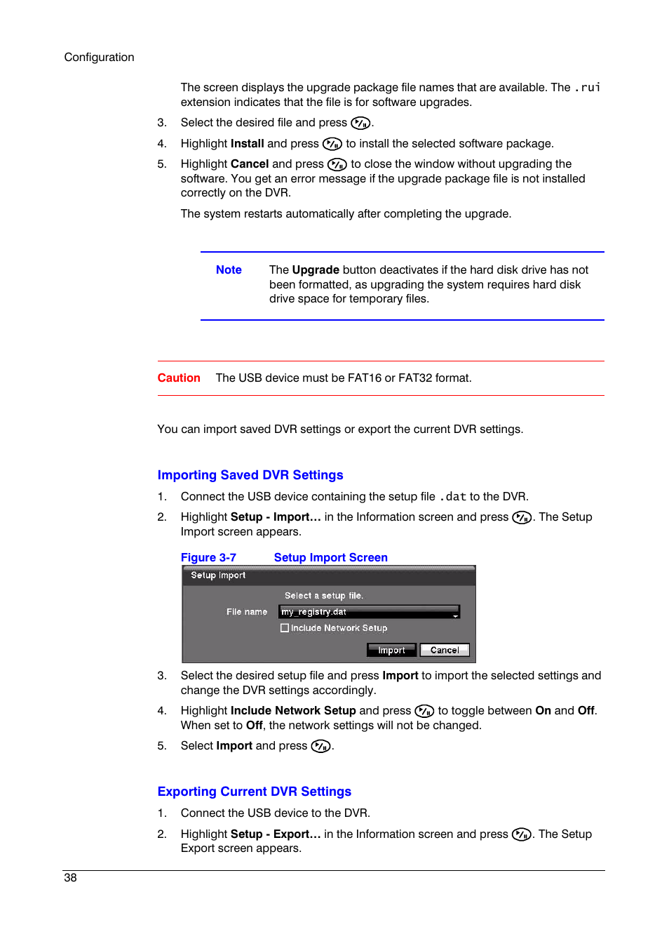 Figure 3-7, Setup import screen | Insignia HRSD16 User Manual | Page 38 / 160