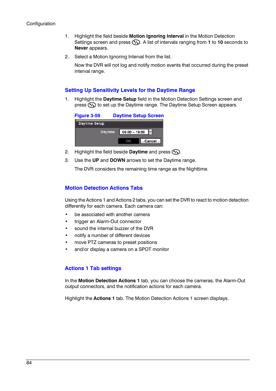 Figure 3-59, Daytime setup screen | Insignia HRSD16 User Manual | Page 84 / 160