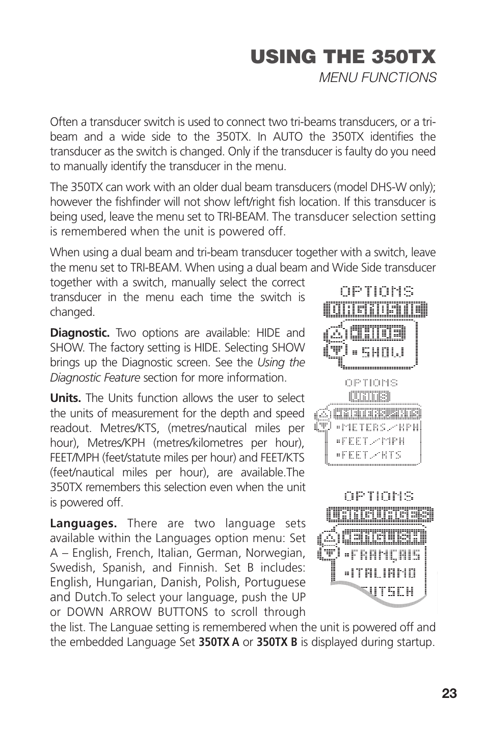 Using the 350tx | Insignia 350TX User Manual | Page 25 / 36
