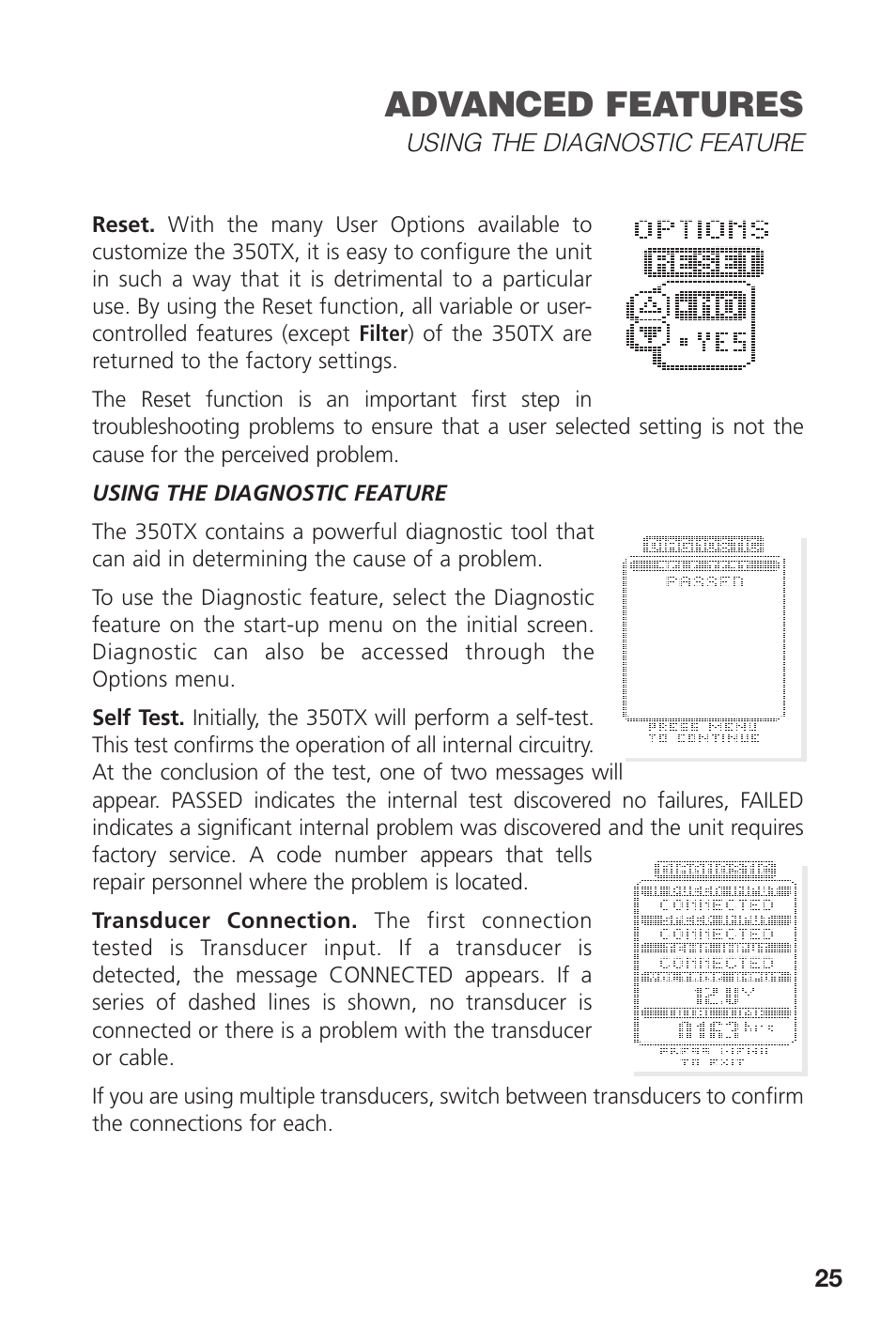 Advanced features | Insignia 350TX User Manual | Page 27 / 36