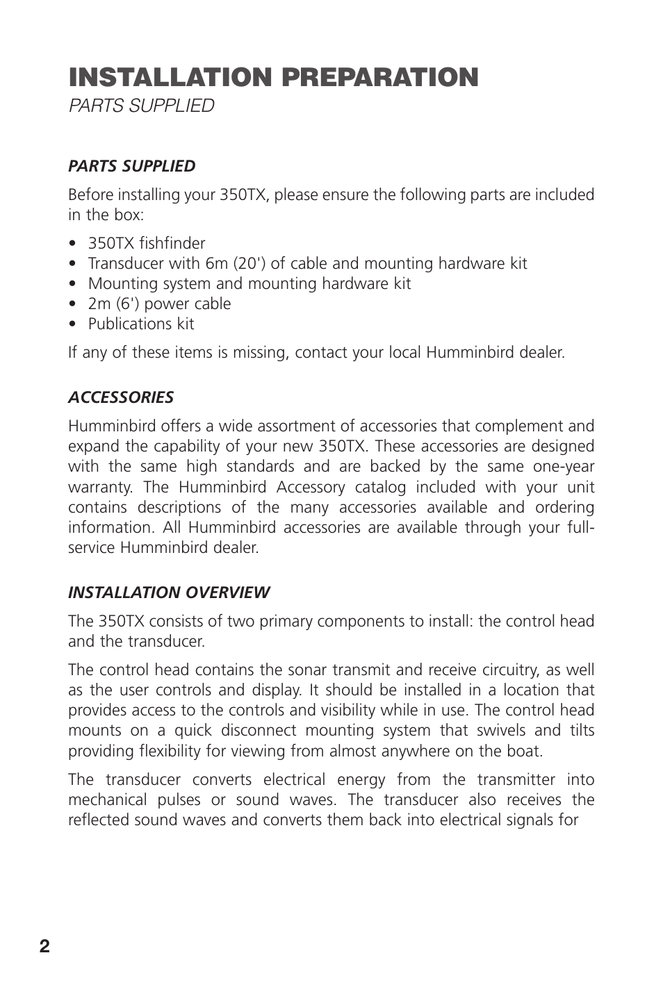 Installation preparation | Insignia 350TX User Manual | Page 4 / 36