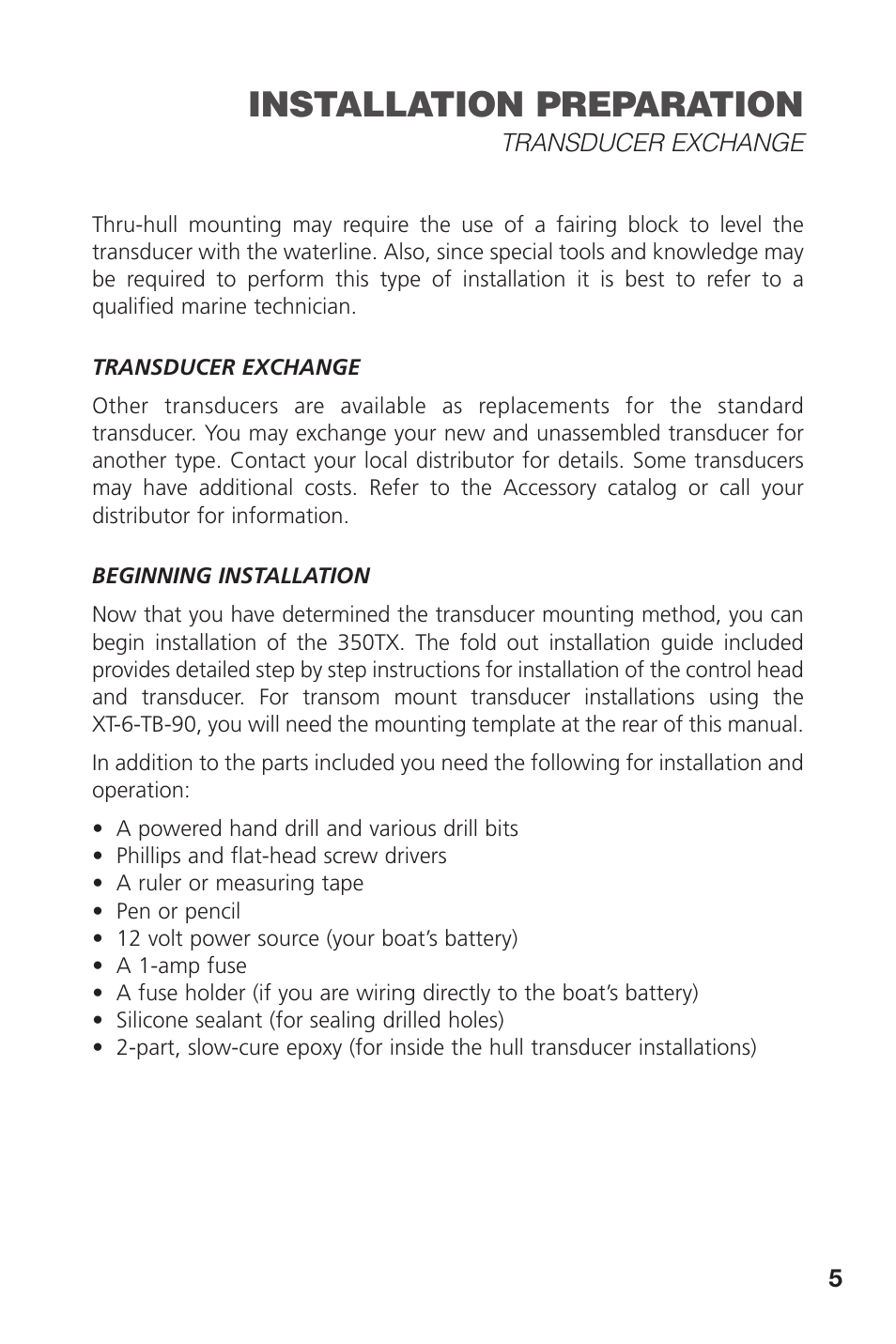 Installation preparation | Insignia 350TX User Manual | Page 7 / 36