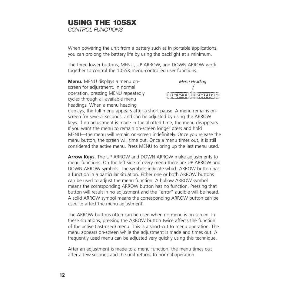 Using the 105sx | Insignia 105SX User Manual | Page 14 / 31