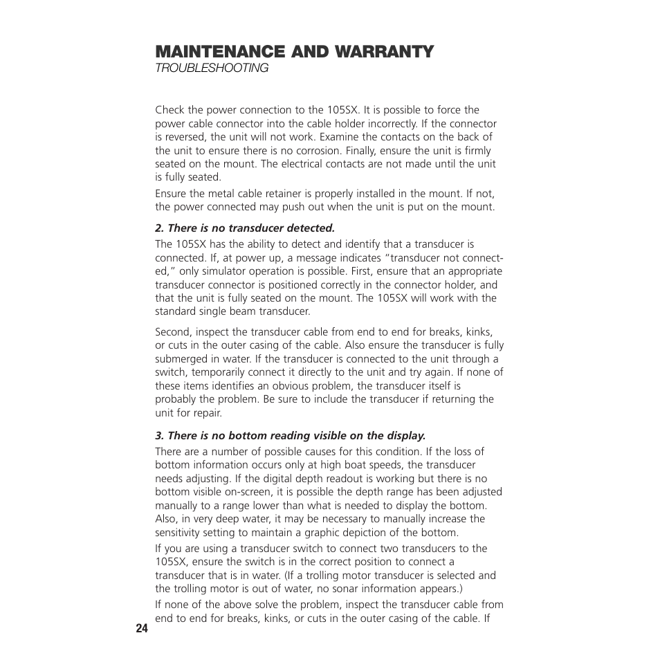 Maintenance and warranty | Insignia 105SX User Manual | Page 26 / 31