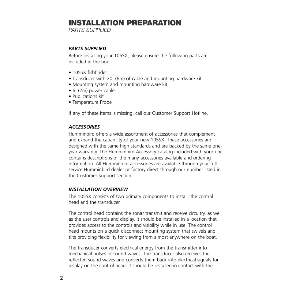 Installation preparation | Insignia 105SX User Manual | Page 4 / 31