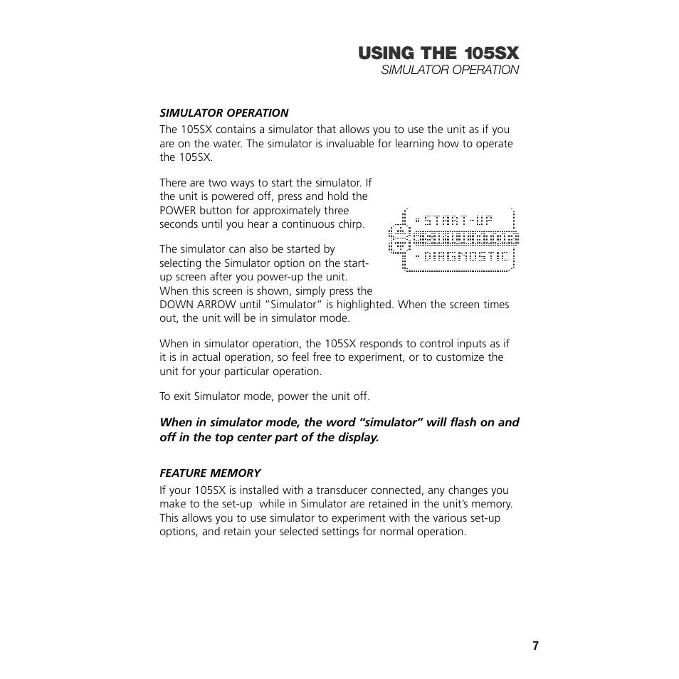 Using the 105sx | Insignia 105SX User Manual | Page 9 / 31