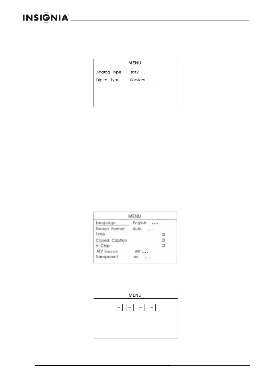 Configuration du contrôle parental, Pour configurer le contrôle parental | Insignia NS-7HTV User Manual | Page 38 / 76