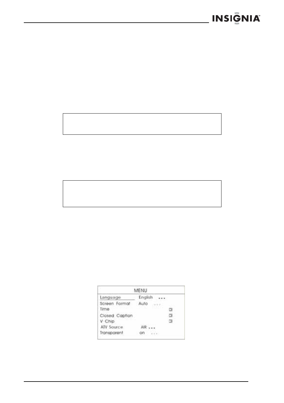 Configuración de subtítulos optativos, Para configurar los subtítulos optativos | Insignia NS-7HTV User Manual | Page 61 / 76