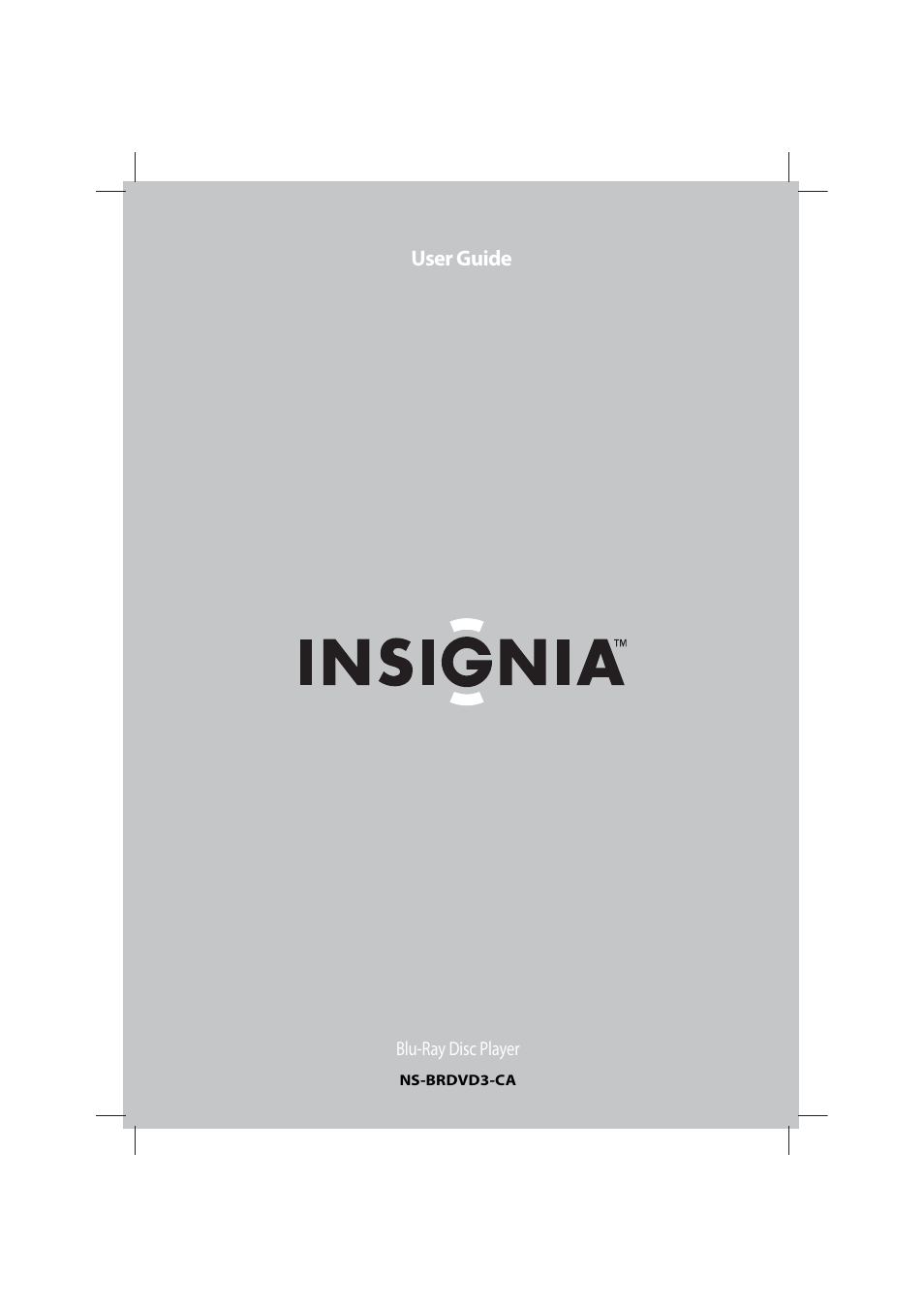 Insignia NS-BRDVD3-CA User Manual | 28 pages