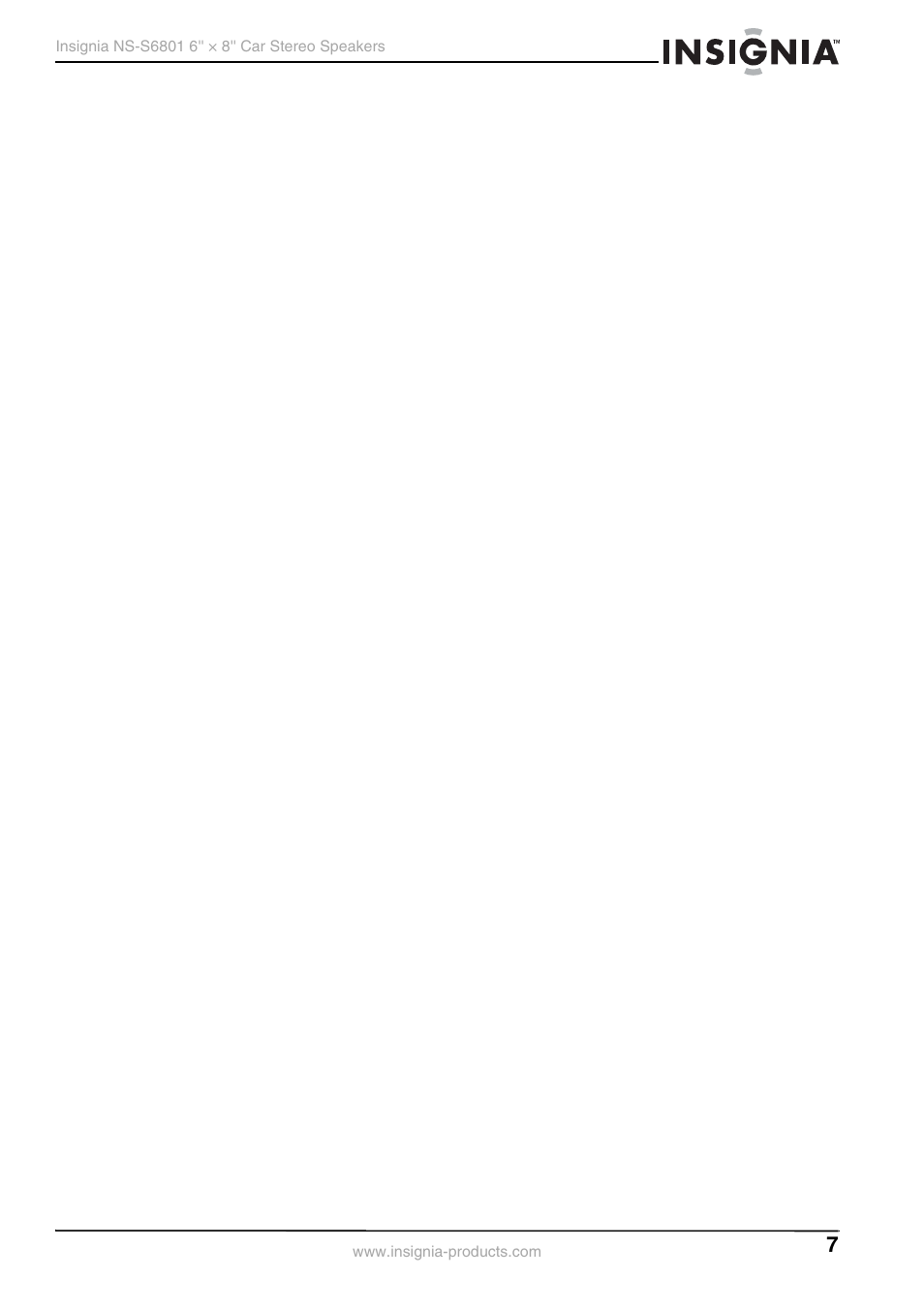 Insignia NS-S6801 User Manual | Page 7 / 8