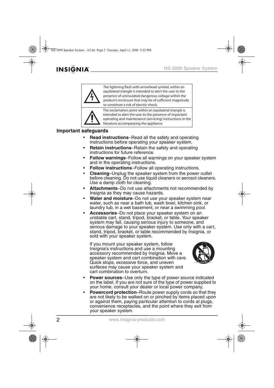 Insignia NS-3099 User Manual | Page 3 / 28