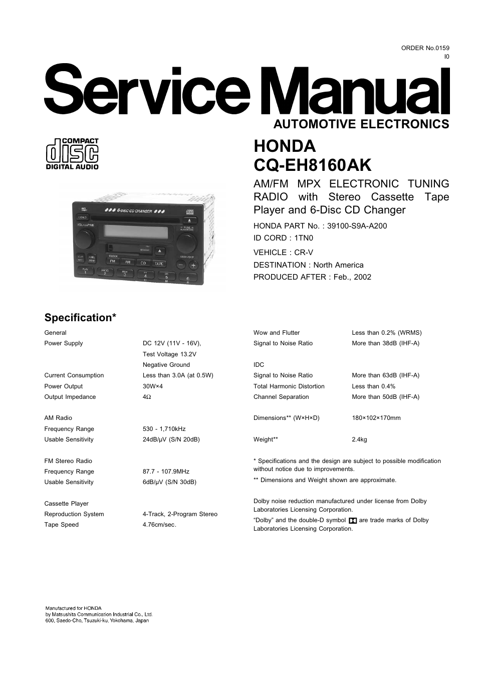 Insignia CQ-EH8160AK User Manual | 37 pages