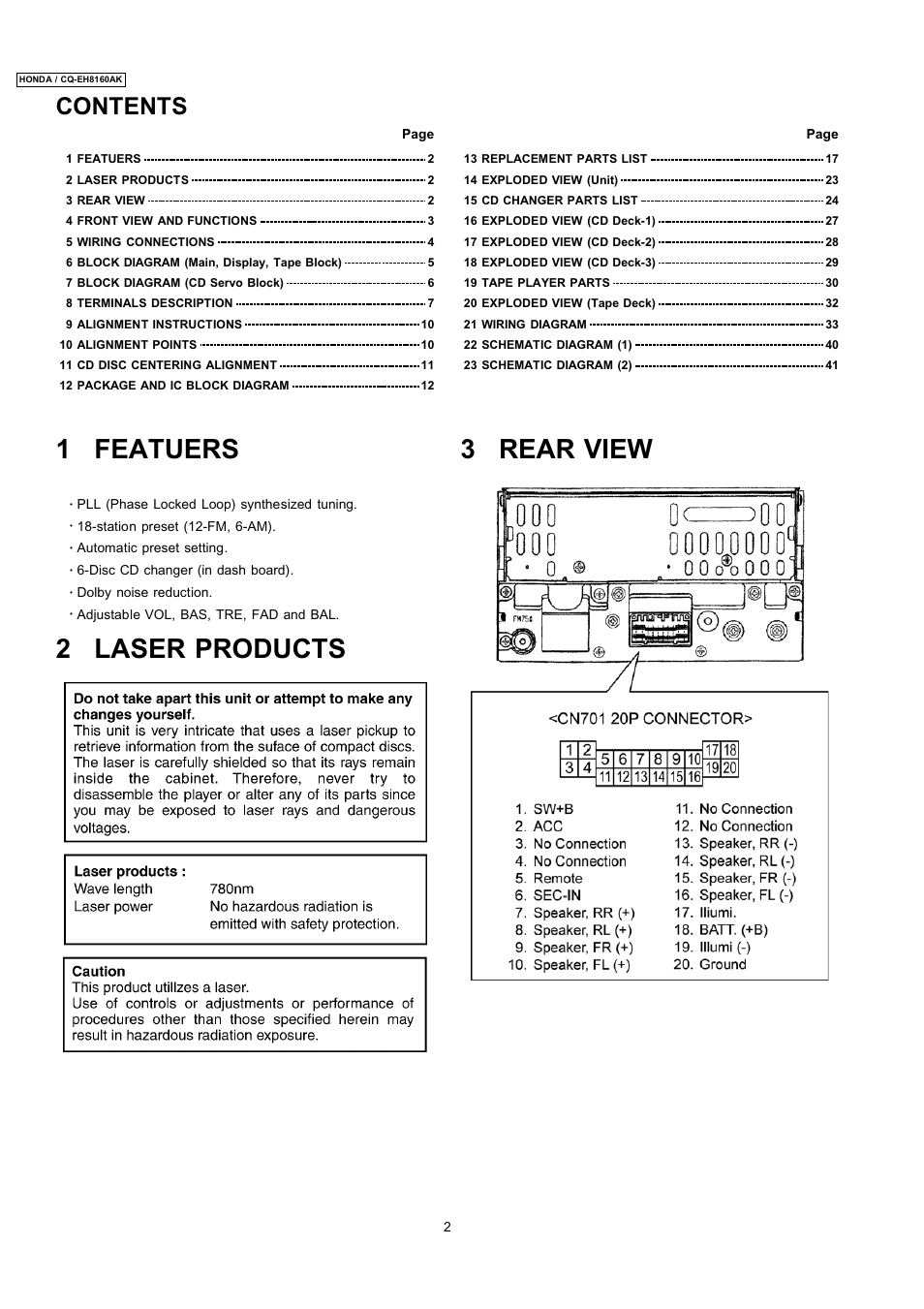 Insignia CQ-EH8160AK User Manual | Page 2 / 37