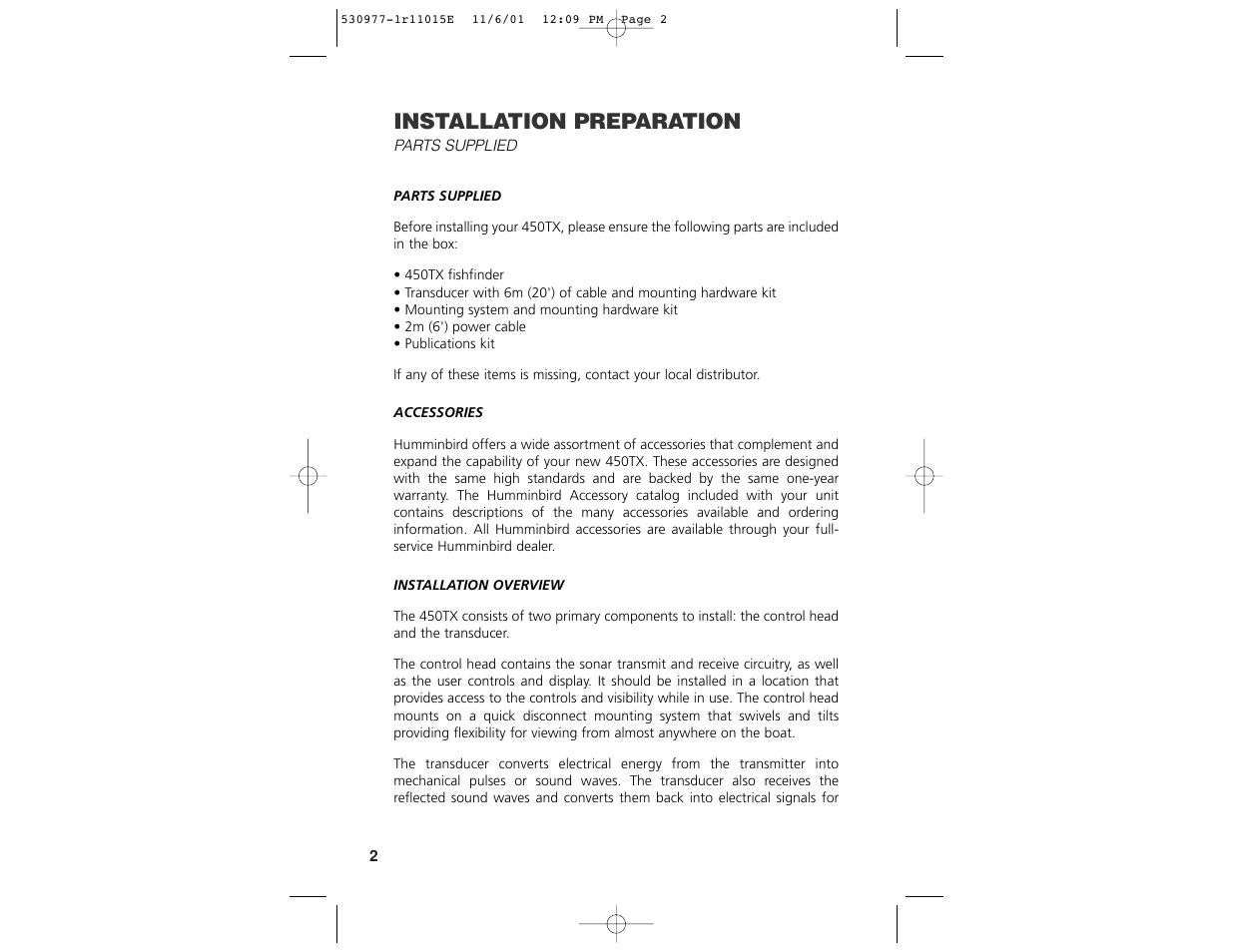 Installation preparation | Insignia 450TX User Manual | Page 4 / 40