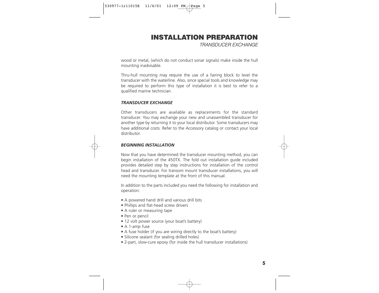 Installation preparation | Insignia 450TX User Manual | Page 7 / 40
