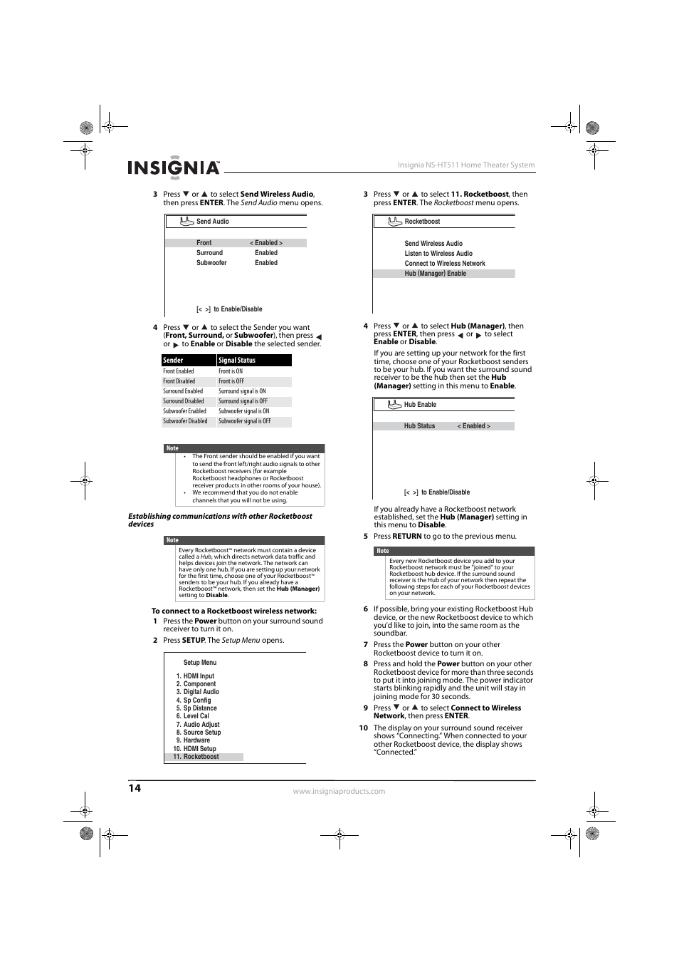 Insignia NS-HT511 User Manual | Page 18 / 42