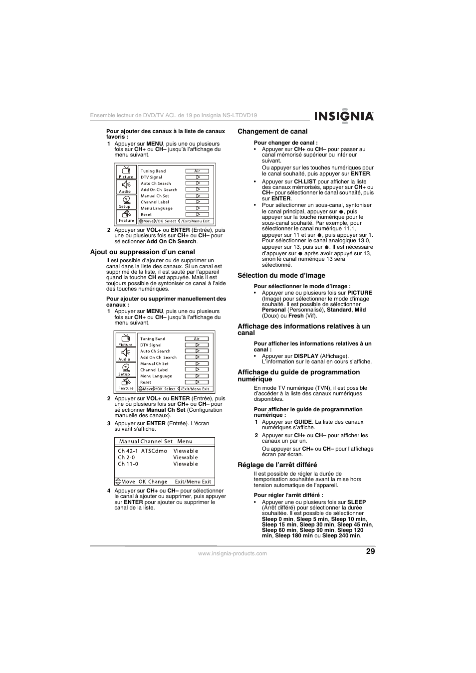 Insignia NS-LTDVD19 User Manual | Page 31 / 68