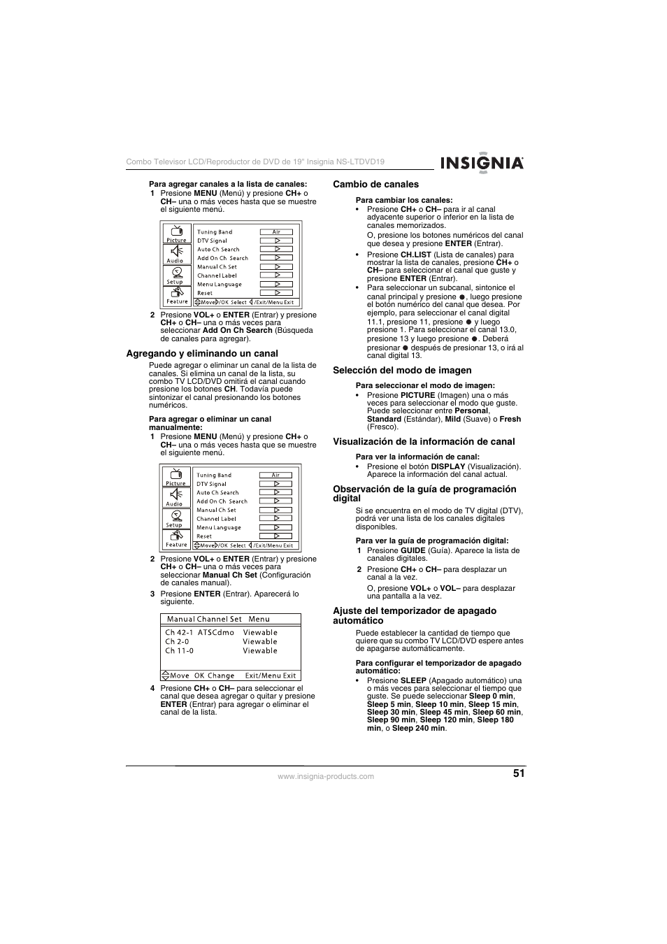 Insignia NS-LTDVD19 User Manual | Page 53 / 68