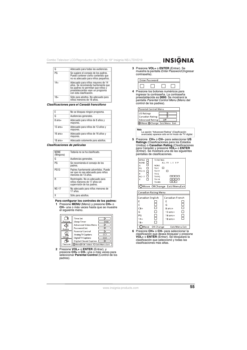 Insignia NS-LTDVD19 User Manual | Page 57 / 68