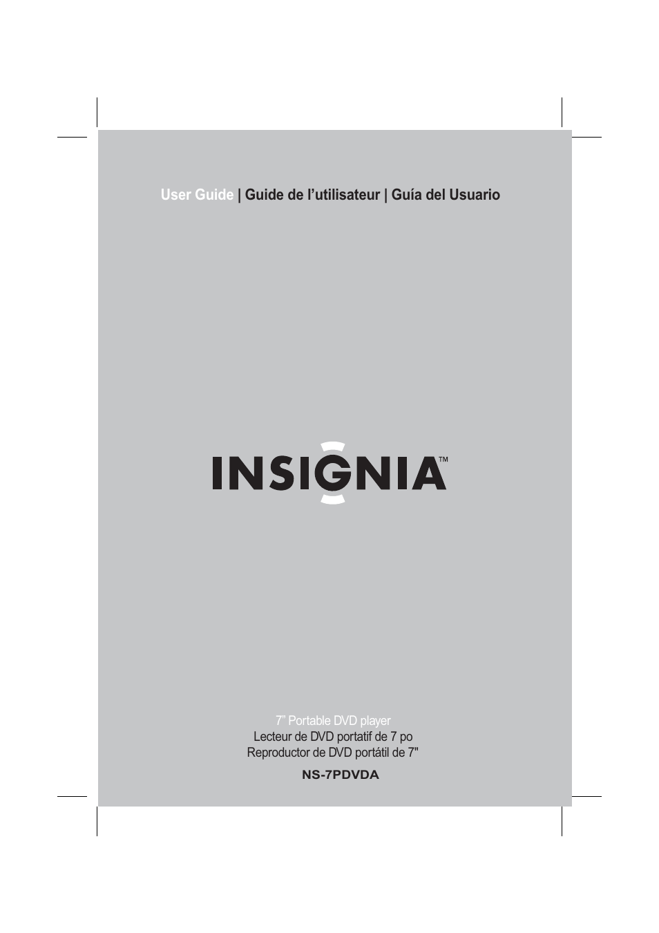 Insignia NS-7PDVDA User Manual | 102 pages