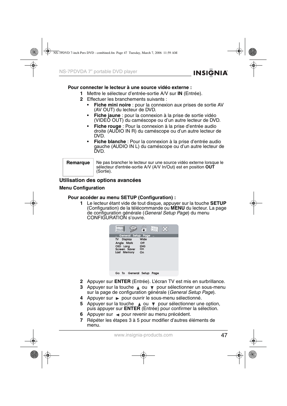 Insignia NS-7PDVDA User Manual | Page 48 / 102