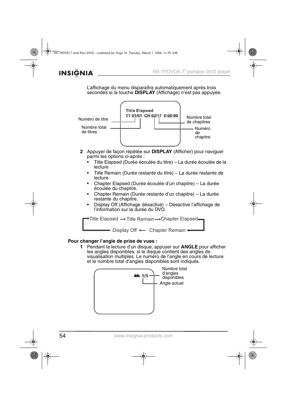 Insignia NS-7PDVDA User Manual | Page 55 / 102