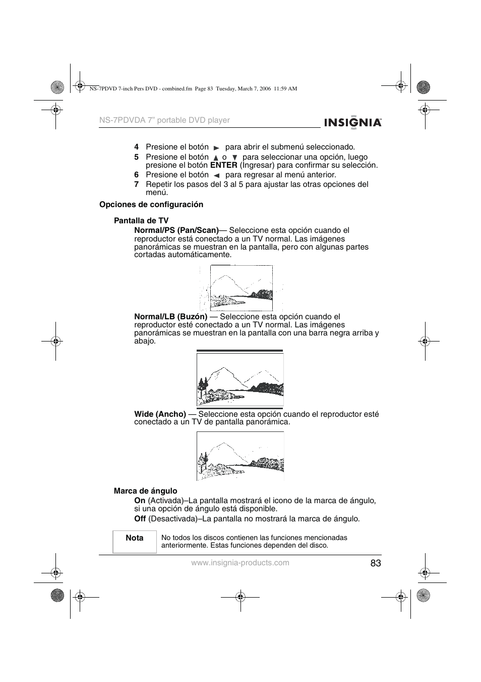 Insignia NS-7PDVDA User Manual | Page 84 / 102
