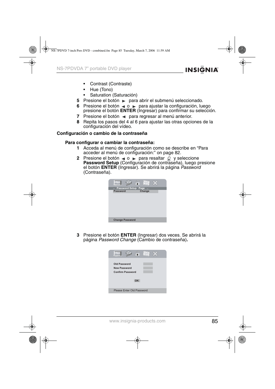 Insignia NS-7PDVDA User Manual | Page 86 / 102