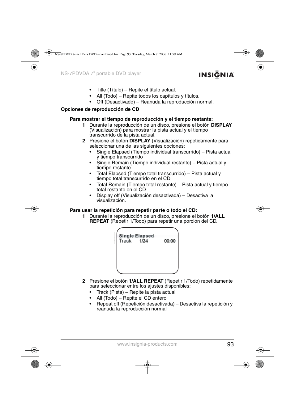Insignia NS-7PDVDA User Manual | Page 94 / 102
