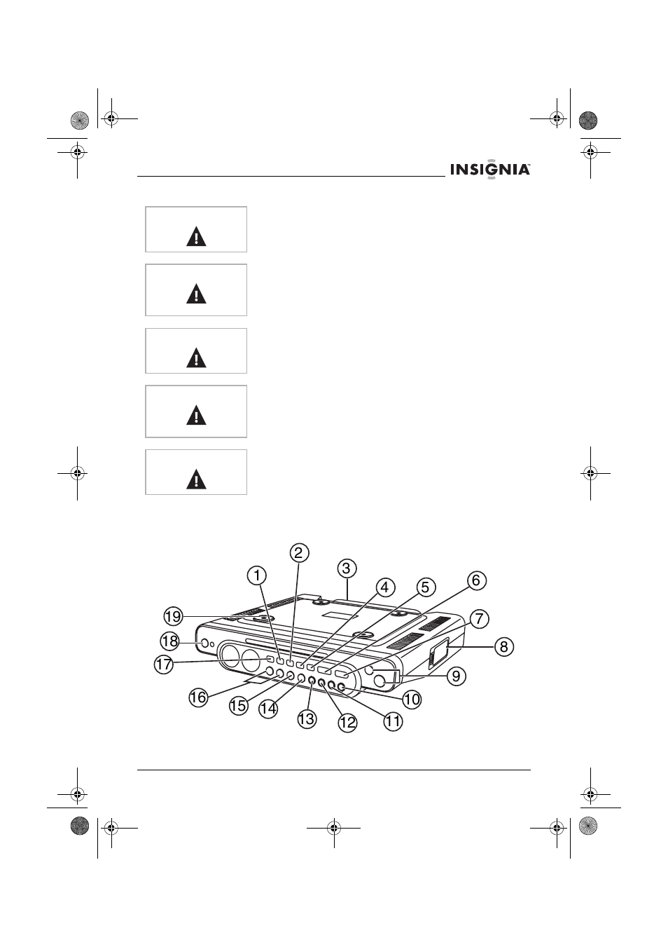 Fonctionnalités, Face avant | Insignia NS-C2114 User Manual | Page 23 / 64