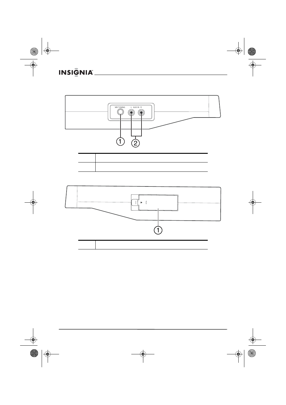 Gauche, Droite, Gauche droite | Insignia NS-C2114 User Manual | Page 26 / 64