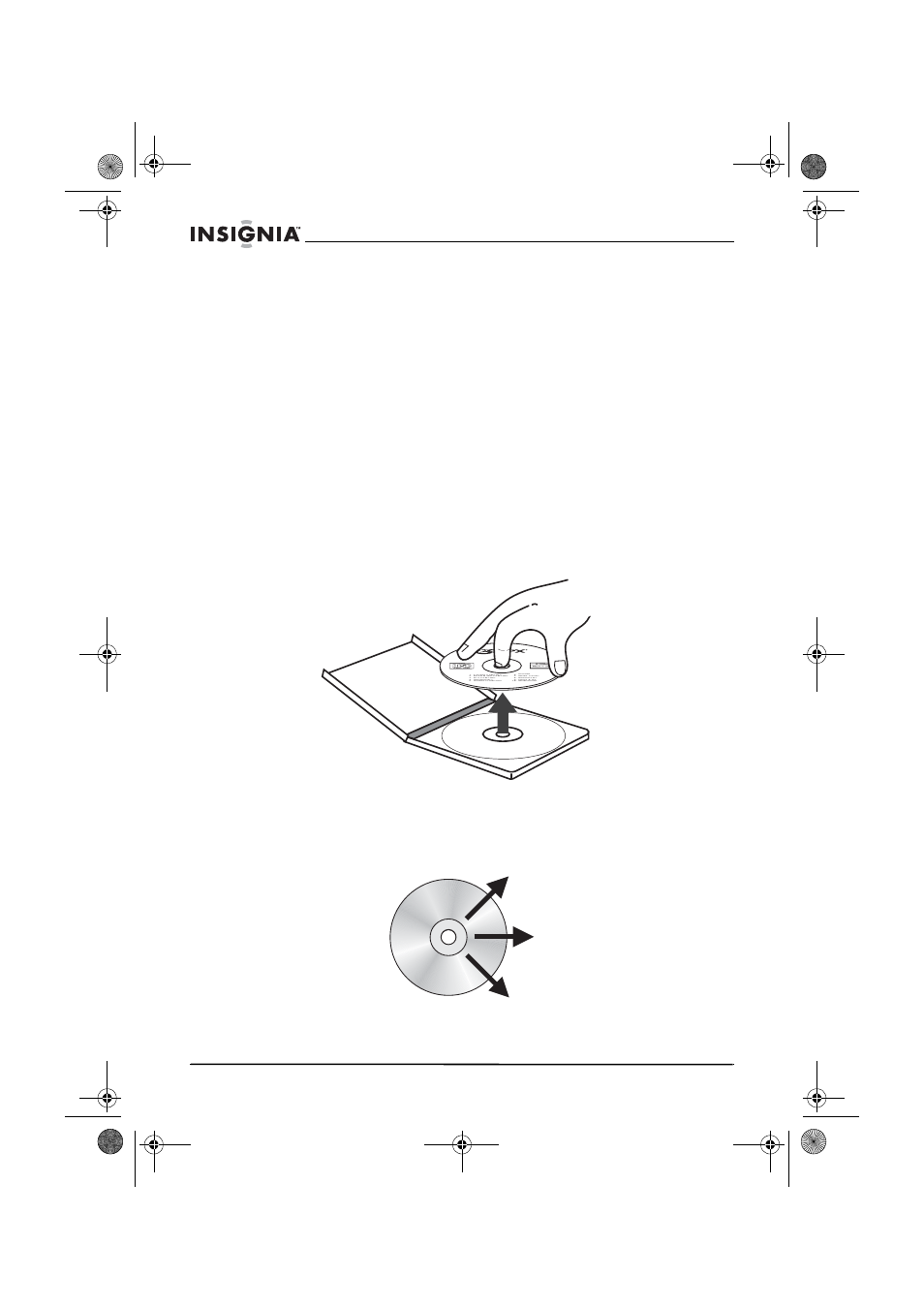 Cuidado de los discos, Para cuidar los cd, Para extraer un cd de su estuche | Limpieza de los cd, Para limpiar un cd | Insignia NS-C2114 User Manual | Page 58 / 64