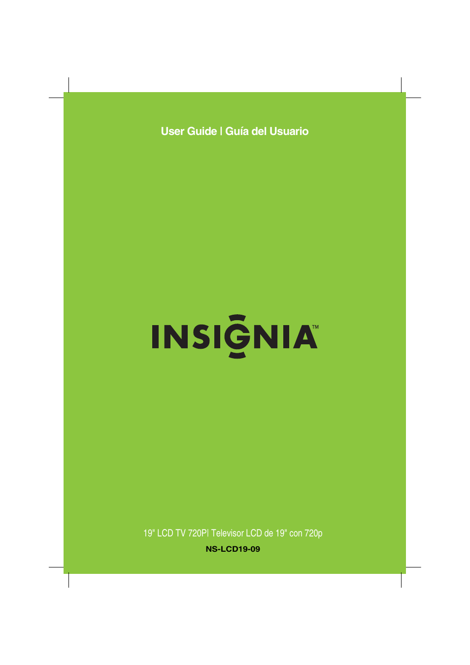 Insignia NS-LCD19-09 User Manual | 40 pages