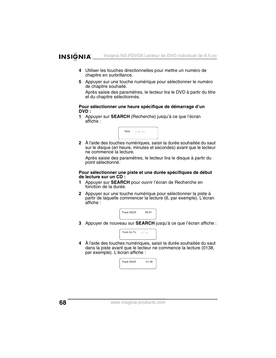 Insignia NS-PDVD8 User Manual | Page 70 / 134