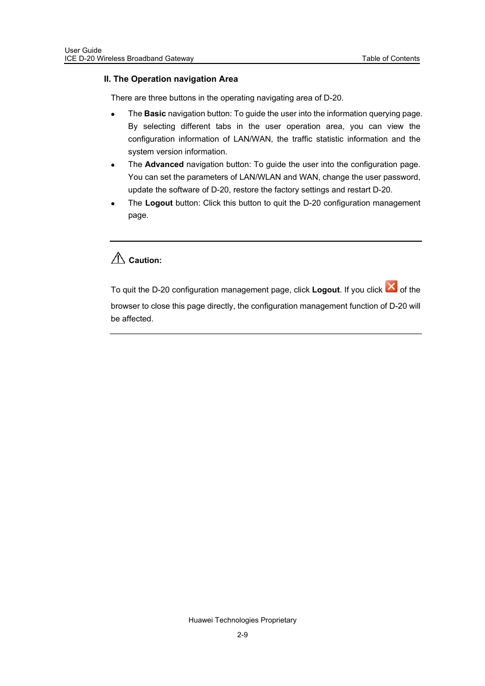 Ii. the operation navigation area | Insignia ICE D-20 EC506 User Manual | Page 18 / 45