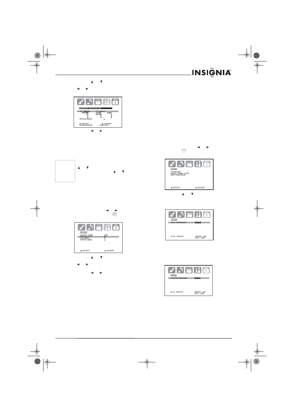 Configuration générale et commandes, Configuration de la puce antiviolence (v-chip) | Insignia NS-30HTV User Manual | Page 41 / 88